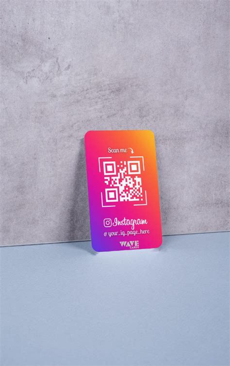 NFC Tapping Instagram Card 